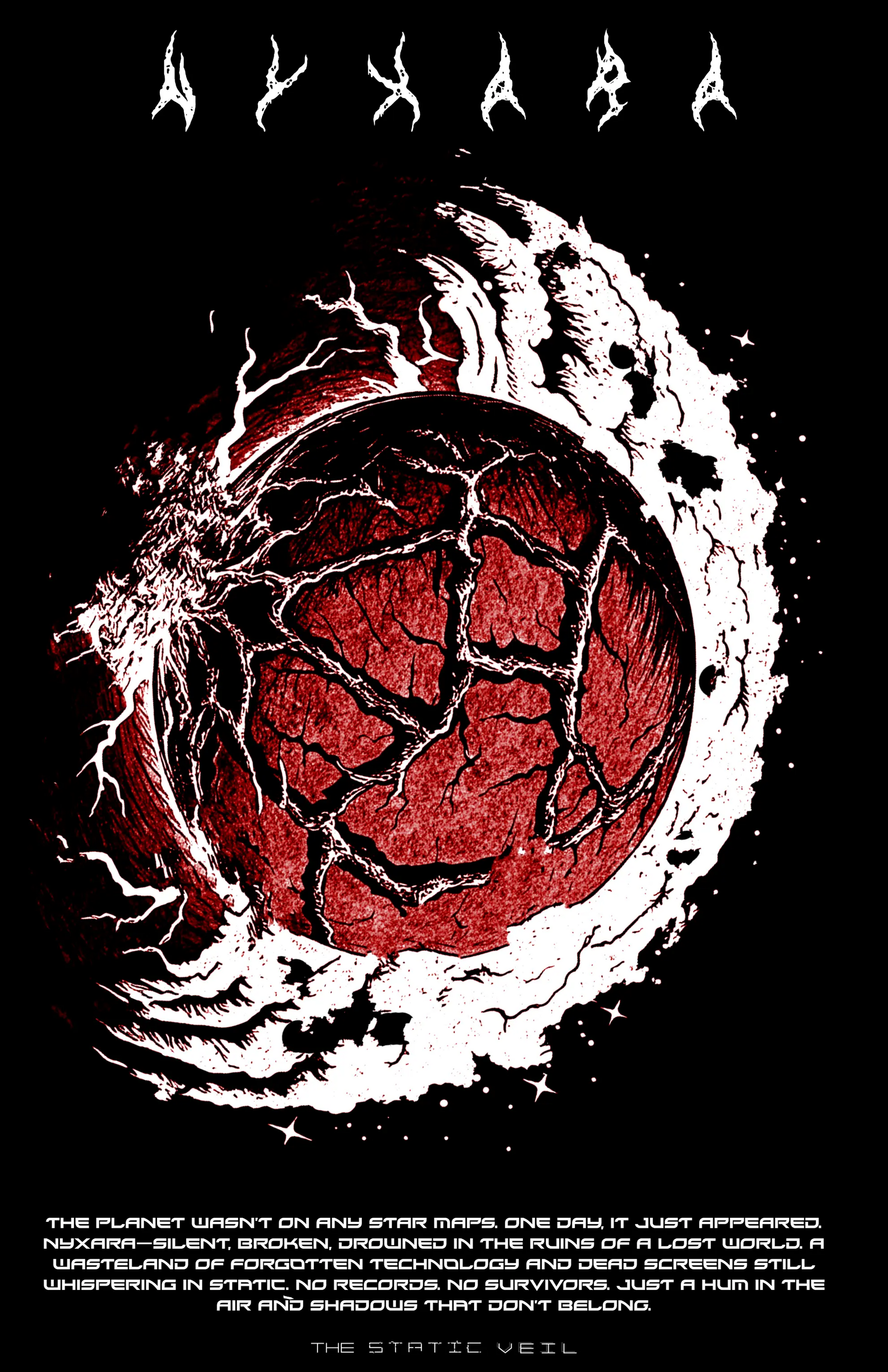 Nyxara - The Static Veil Poster - The Static Veil