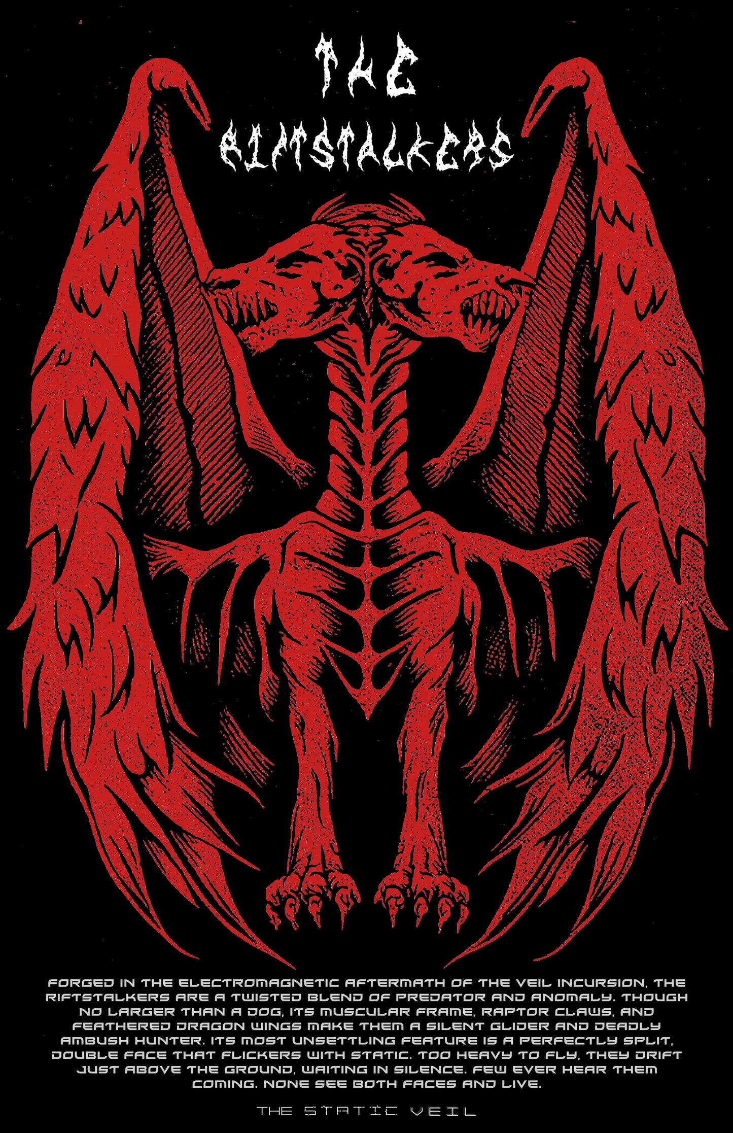 The Riftstalkers - The Static Veil Poster - The Static Veil