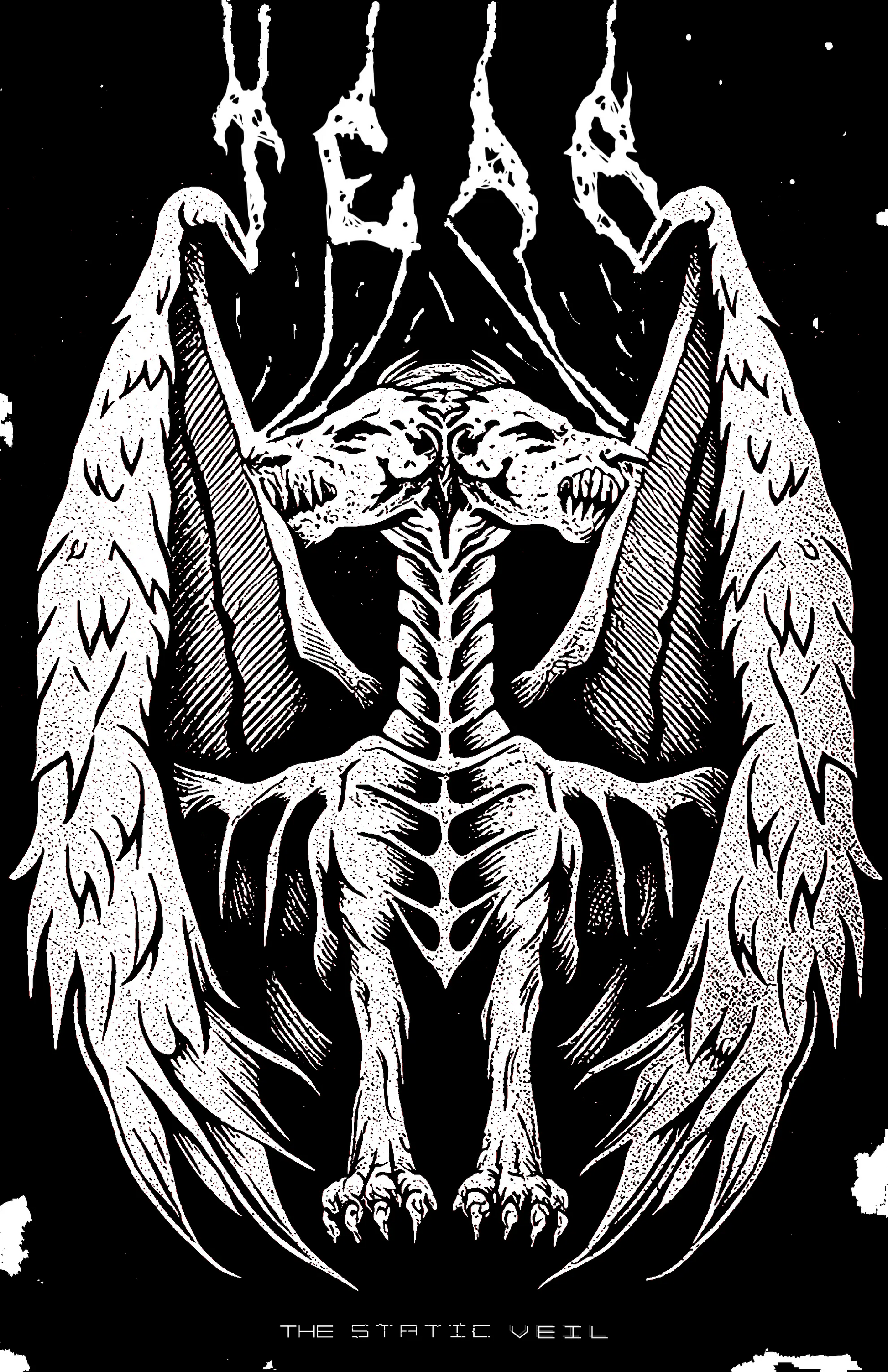 TEAR -  Riftstalker Horror Poster - The Static Veil