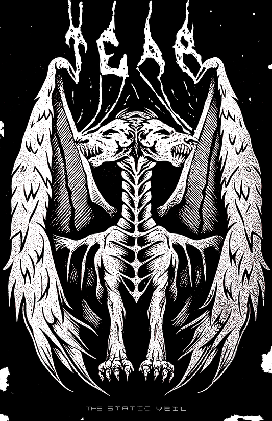 TEAR -  Riftstalker Horror Poster - The Static Veil
