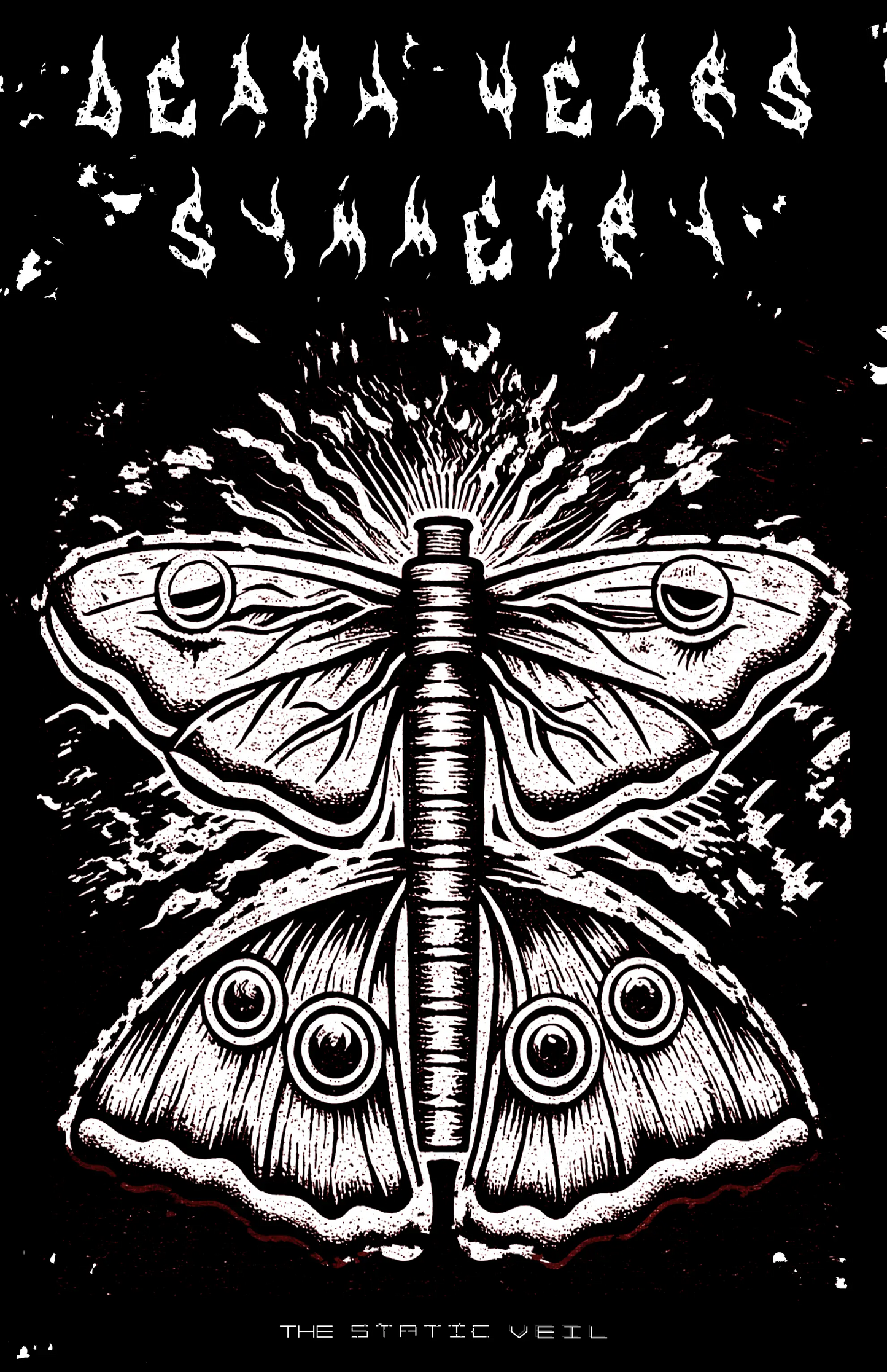 DEATH WEARS SYMMETRY - Sparklings Gothic Poster - The Static Veil