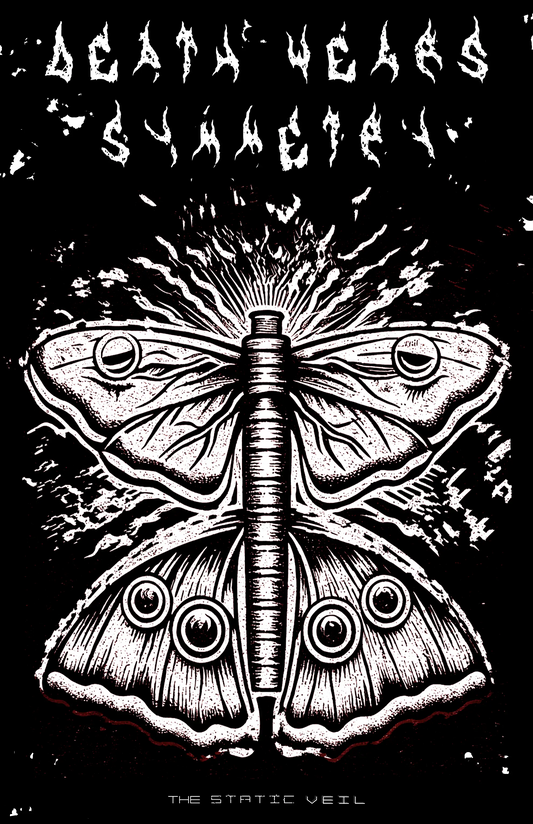 DEATH WEARS SYMMETRY - Sparklings Gothic Poster - The Static Veil