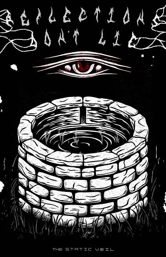 REFLECTIONS DON'T LIE -  Memory Wells Horror Poster - The Static Veil
