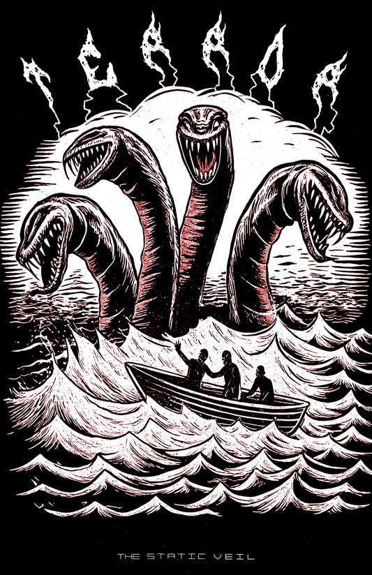 TERROR - Sea Serpent Horror Poster - The Static Veil