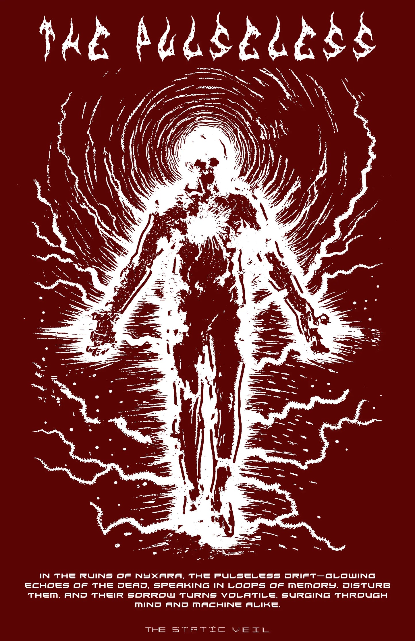 The Pulseless - The Static Veil Poster - The Static Veil