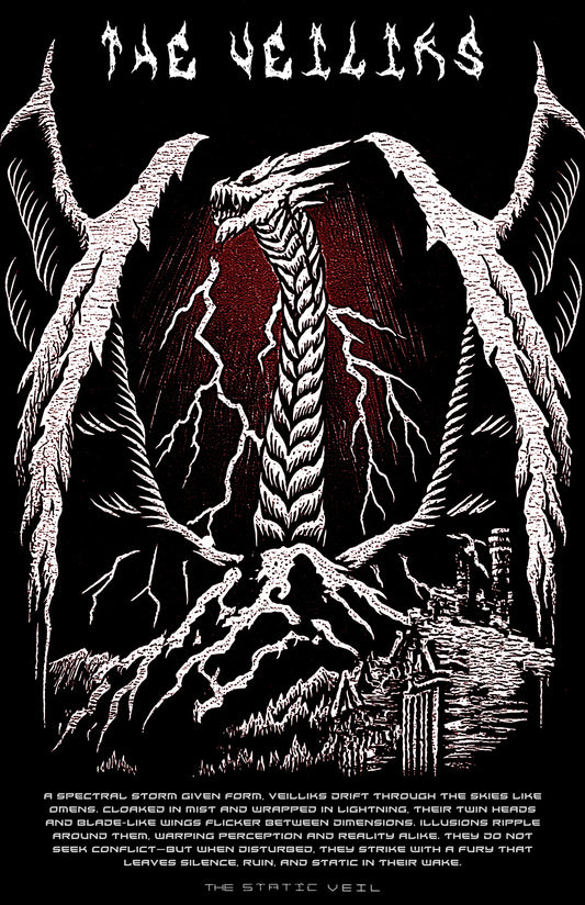 The Veiliks - The Static Veil Poster - The Static Veil