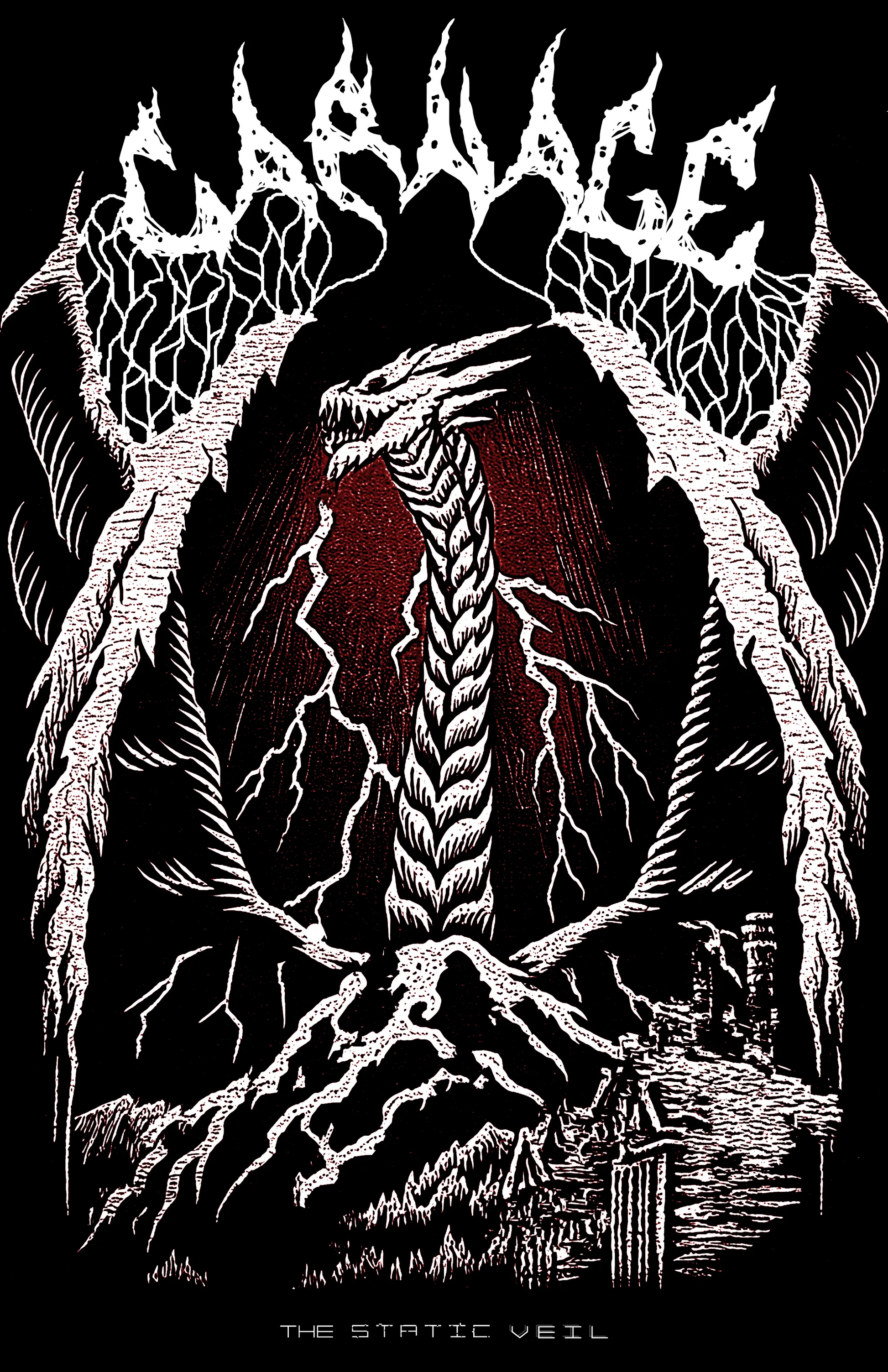 CARNAGE - Veiliks Gothic Horror Poster - The Static Veil