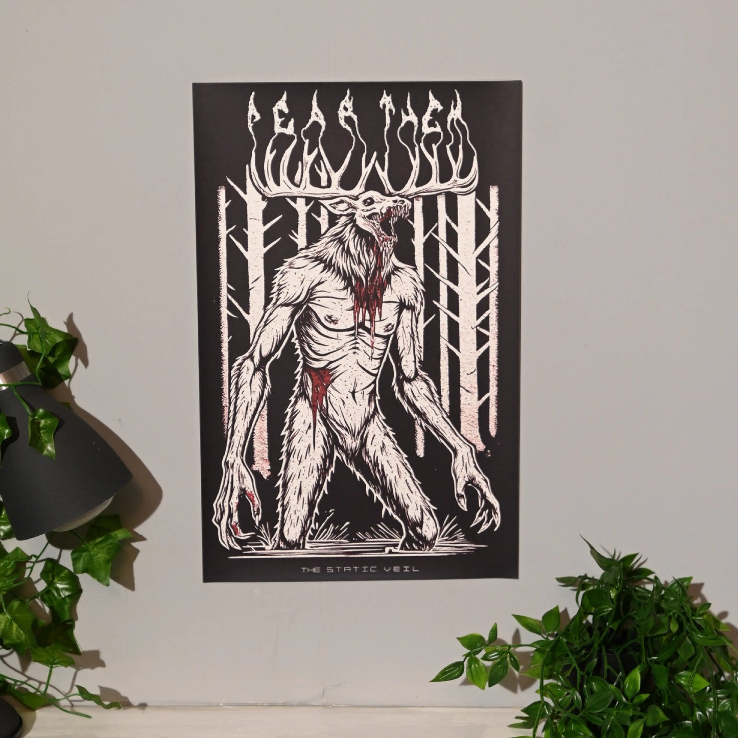 FEAR THEM - Wendigo Horror Poster - The Static Veil