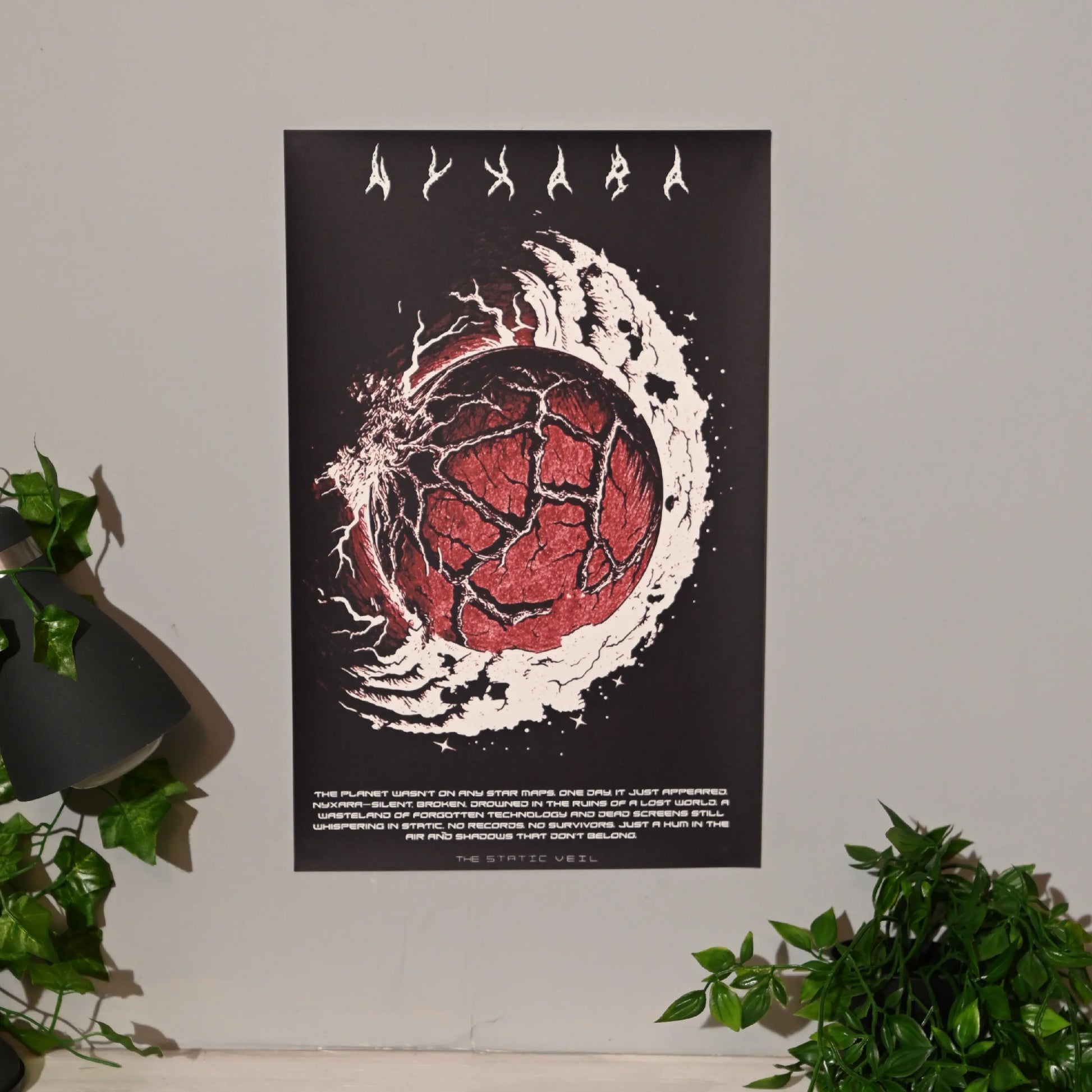 Nyxara - The Static Veil Poster - The Static Veil