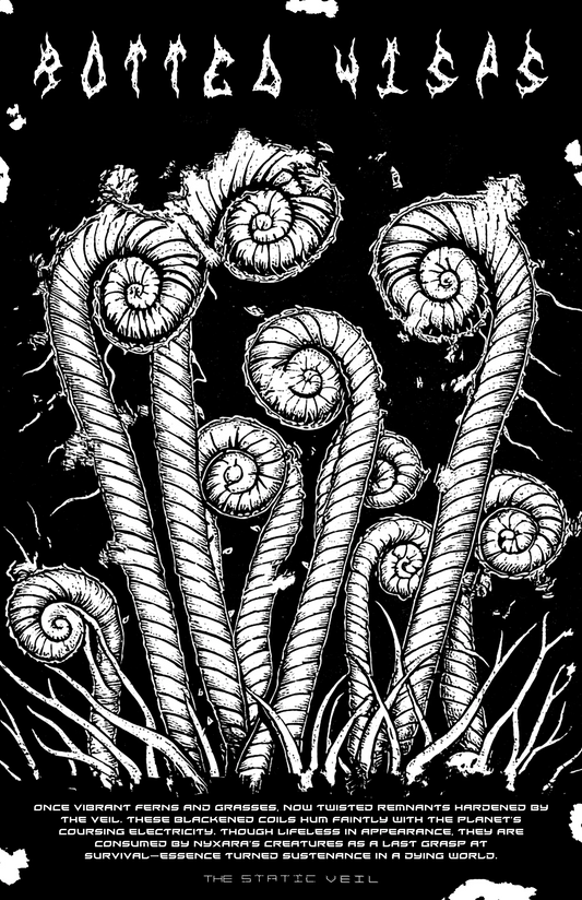 Rotted Wisps - The Static Veil Poster - The Static Veil