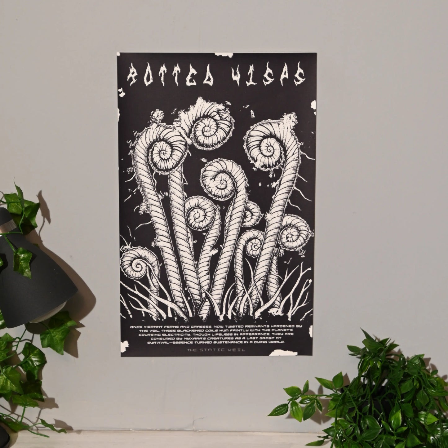 Rotted Wisps - The Static Veil Poster - The Static Veil