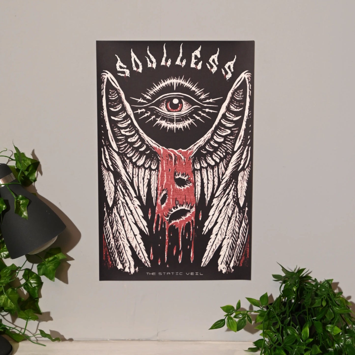 SOULESS - Angel Eye Horror Poster - The Static Veil