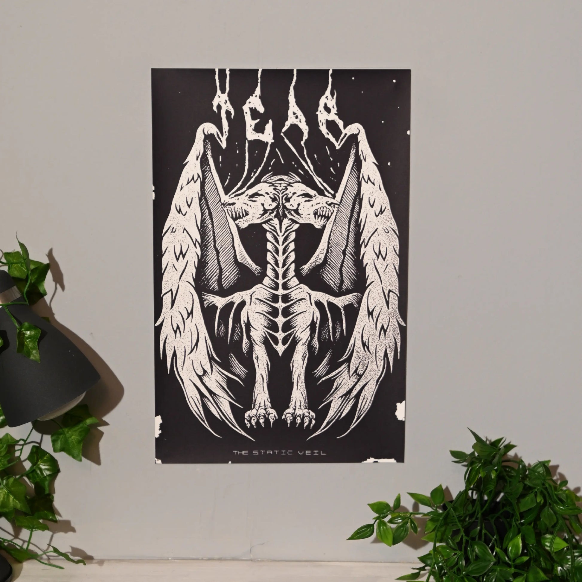 TEAR -  Riftstalker Horror Poster - The Static Veil