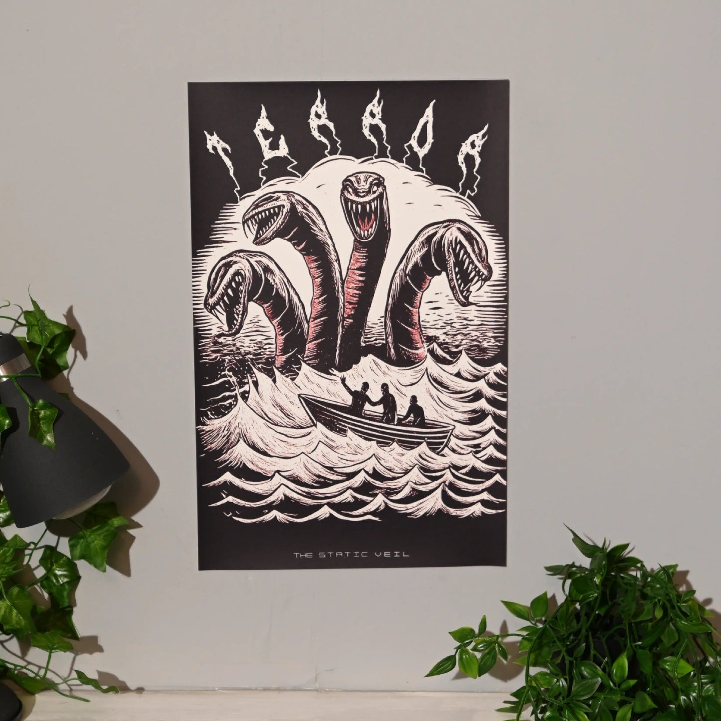 TERROR - Sea Serpent Horror Poster - The Static Veil