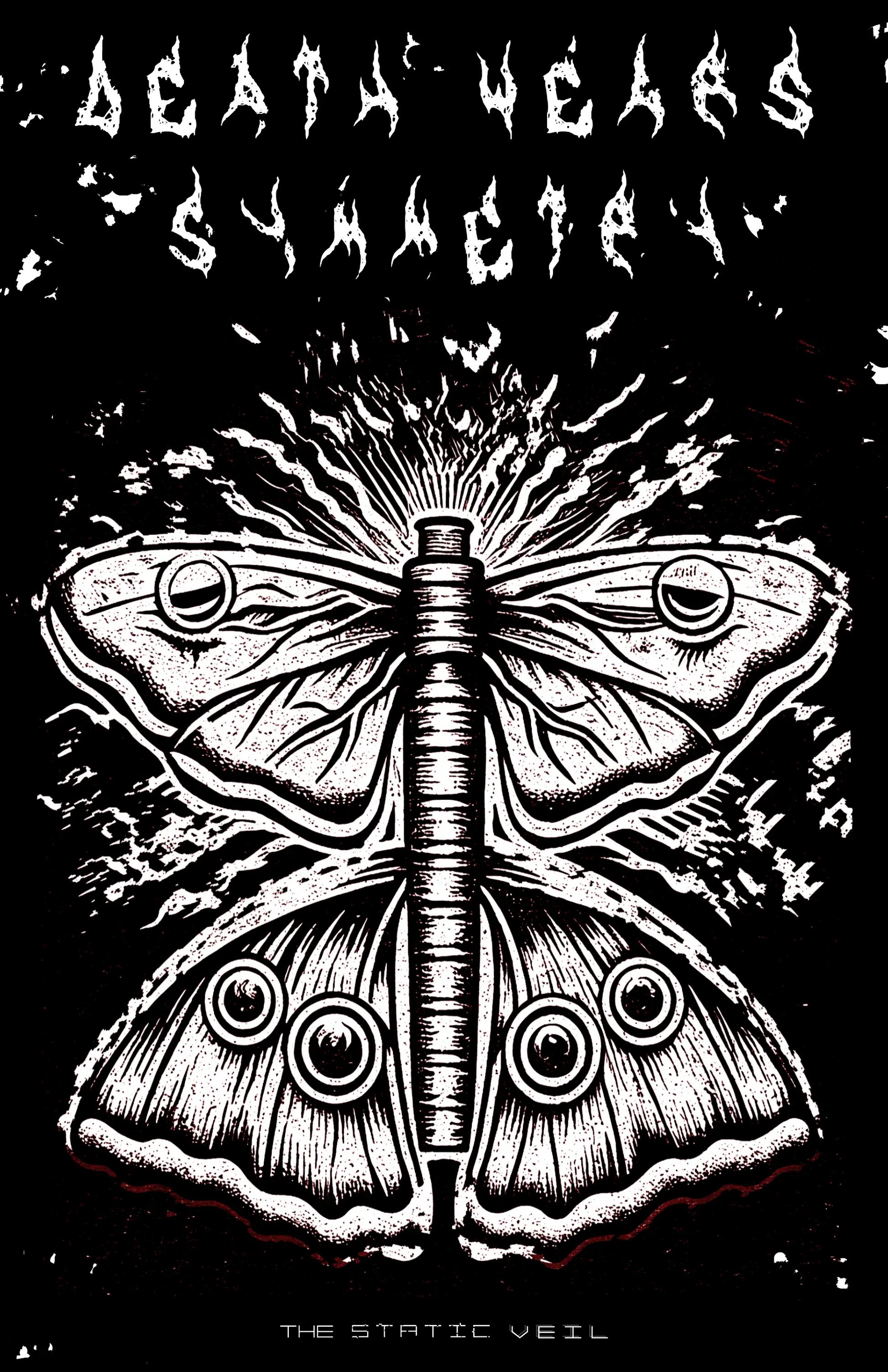 DEATH WEARS SYMMETRY - Sparklings Gothic Poster - The Static Veil