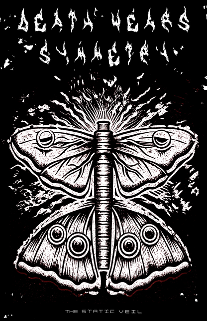 DEATH WEARS SYMMETRY - Sparklings Gothic Poster - The Static Veil