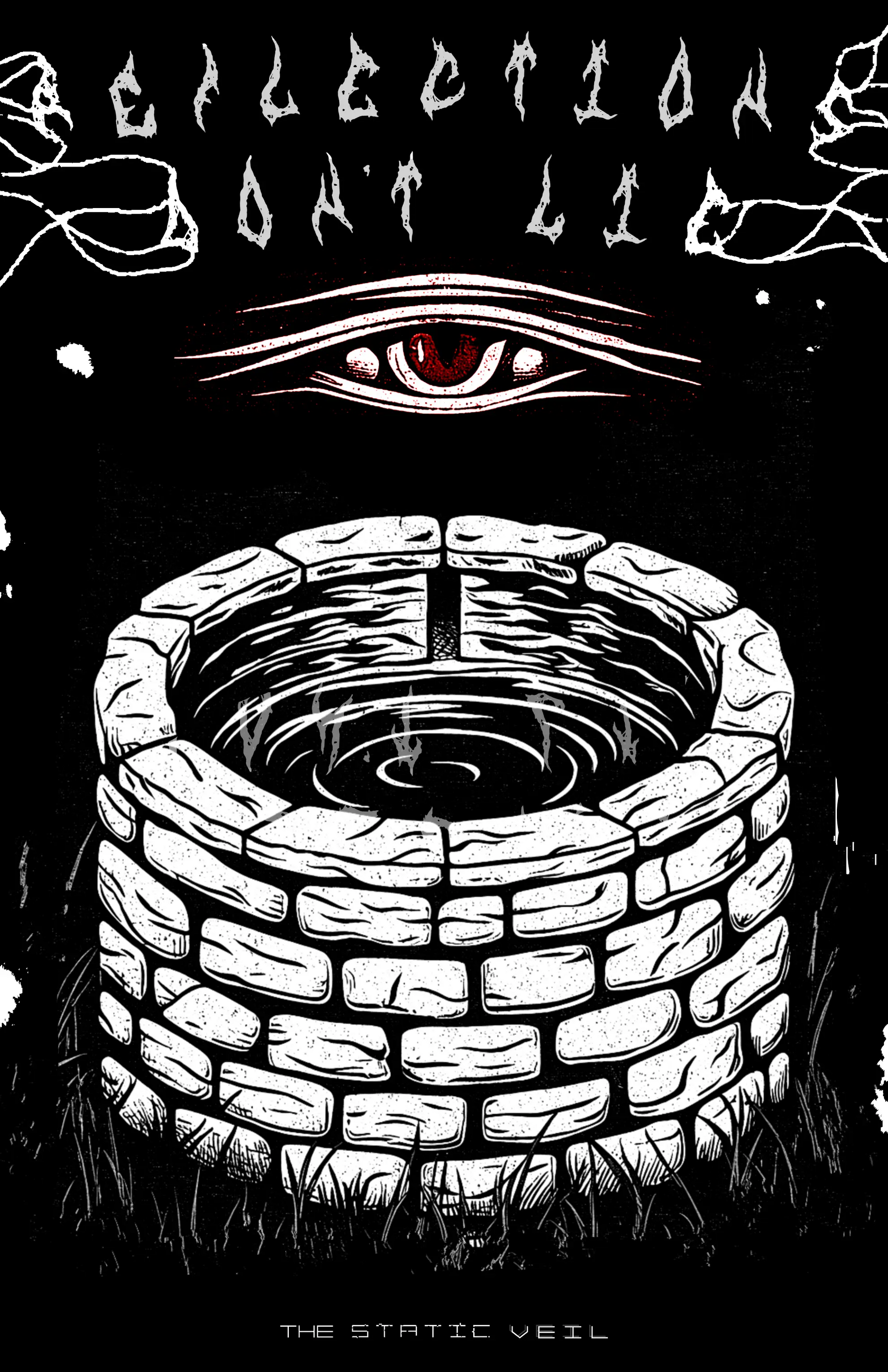 REFLECTIONS DON'T LIE -  Memory Wells Horror Poster - The Static Veil