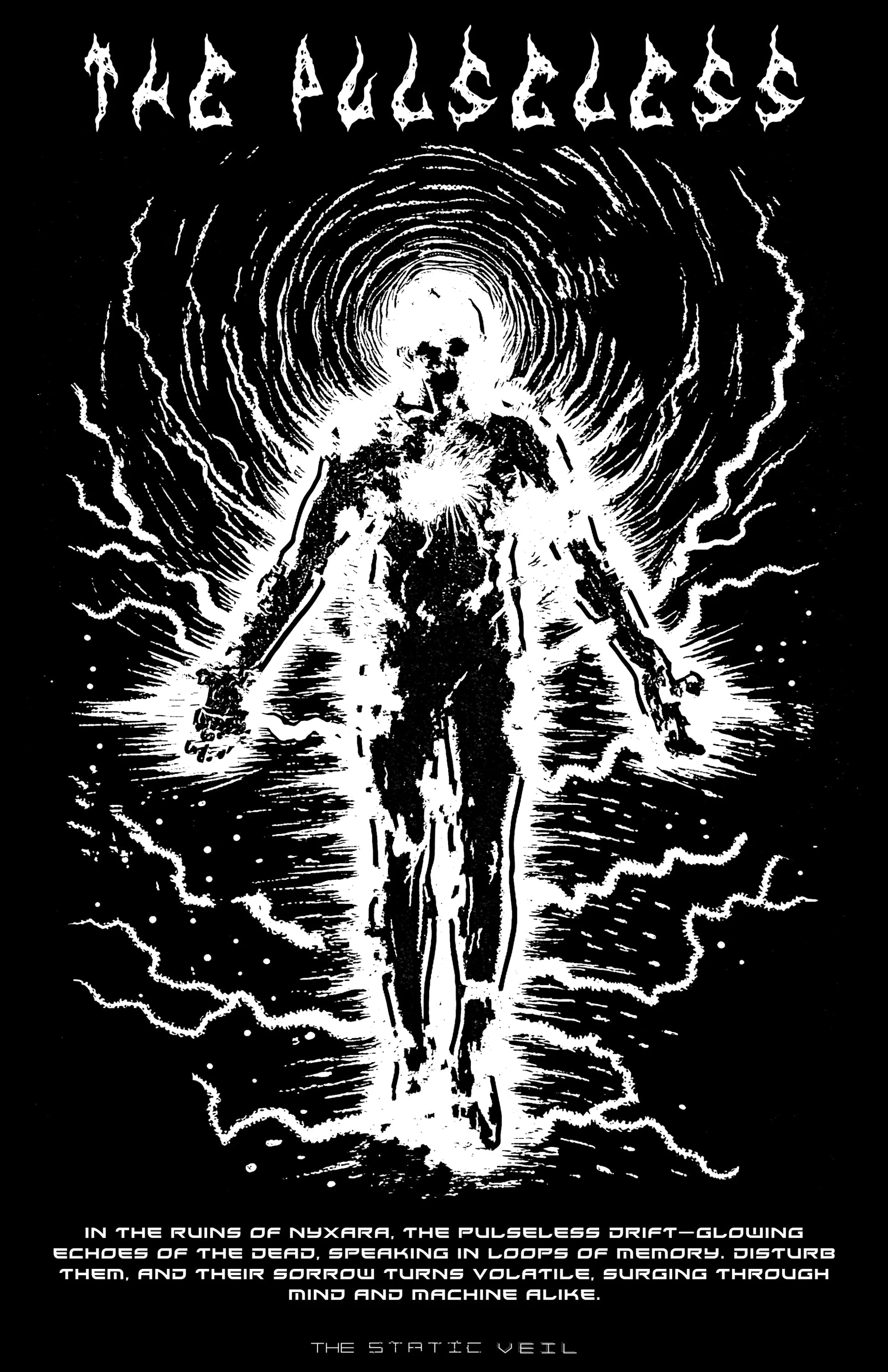 The Pulseless - The Static Veil Poster - The Static Veil
