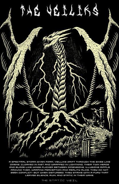 The Veiliks - The Static Veil Poster - The Static Veil