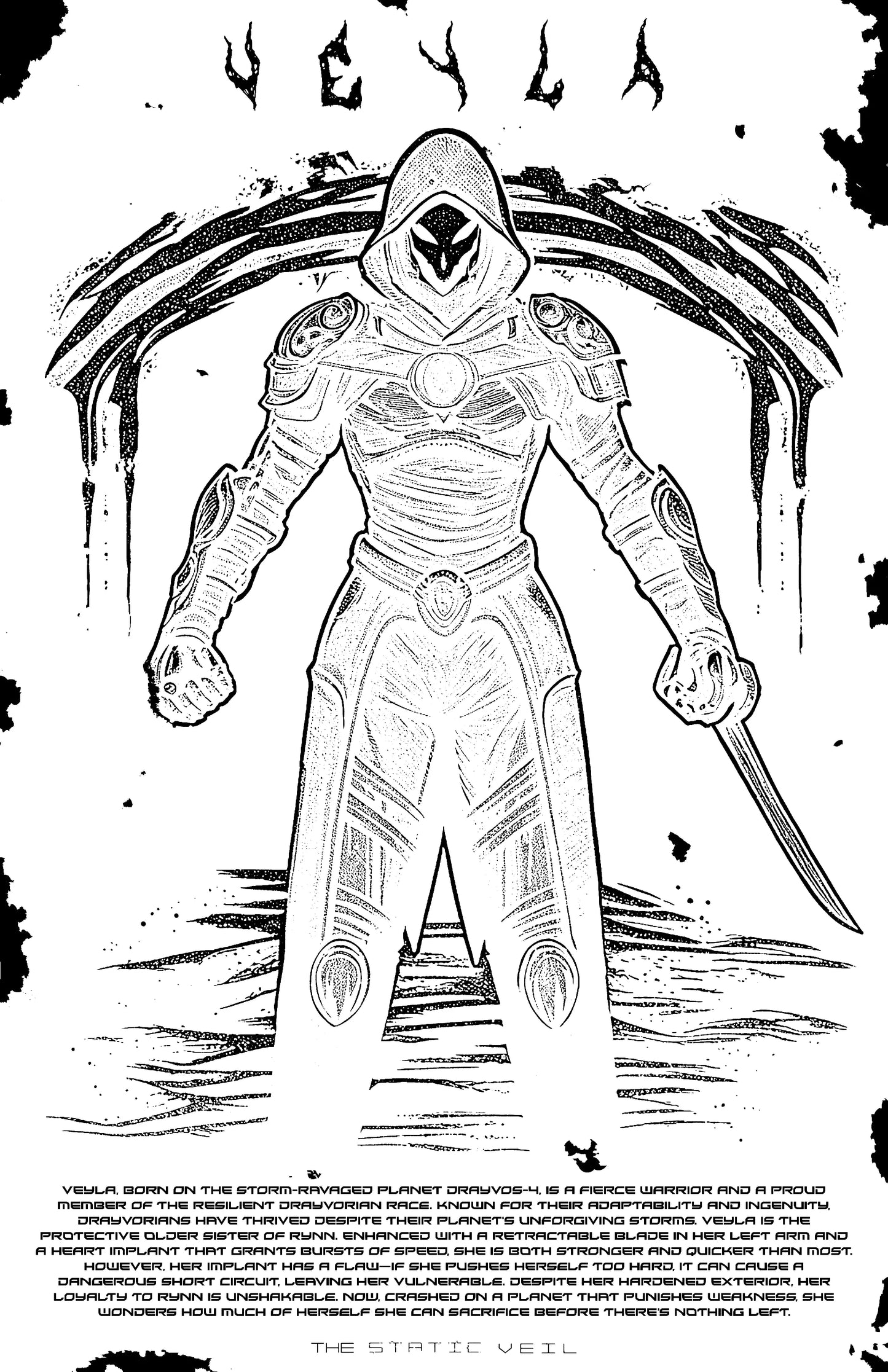 Veyla - The Static Veil Poster - The Static Veil