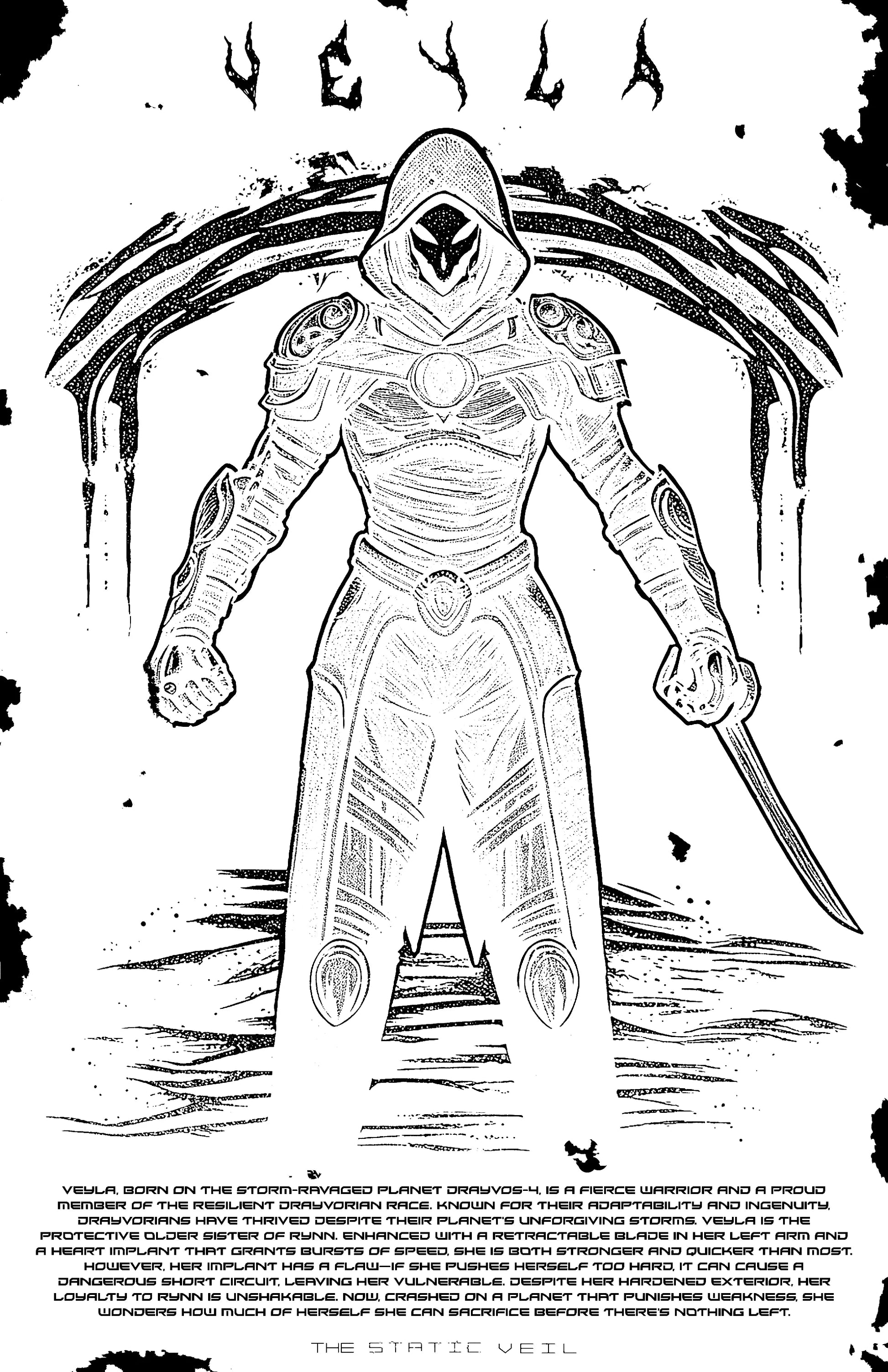 Veyla - The Static Veil Poster - The Static Veil