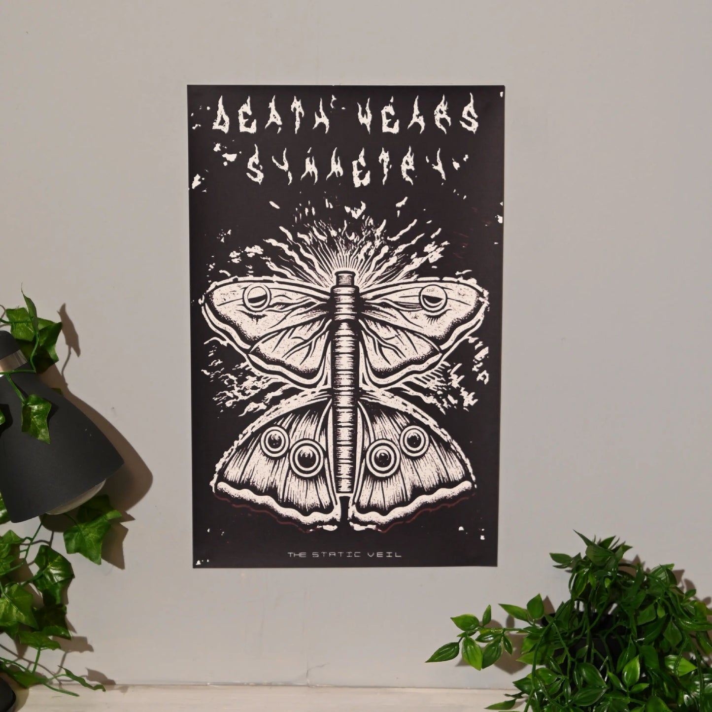 DEATH WEARS SYMMETRY - Sparklings Gothic Poster - The Static Veil