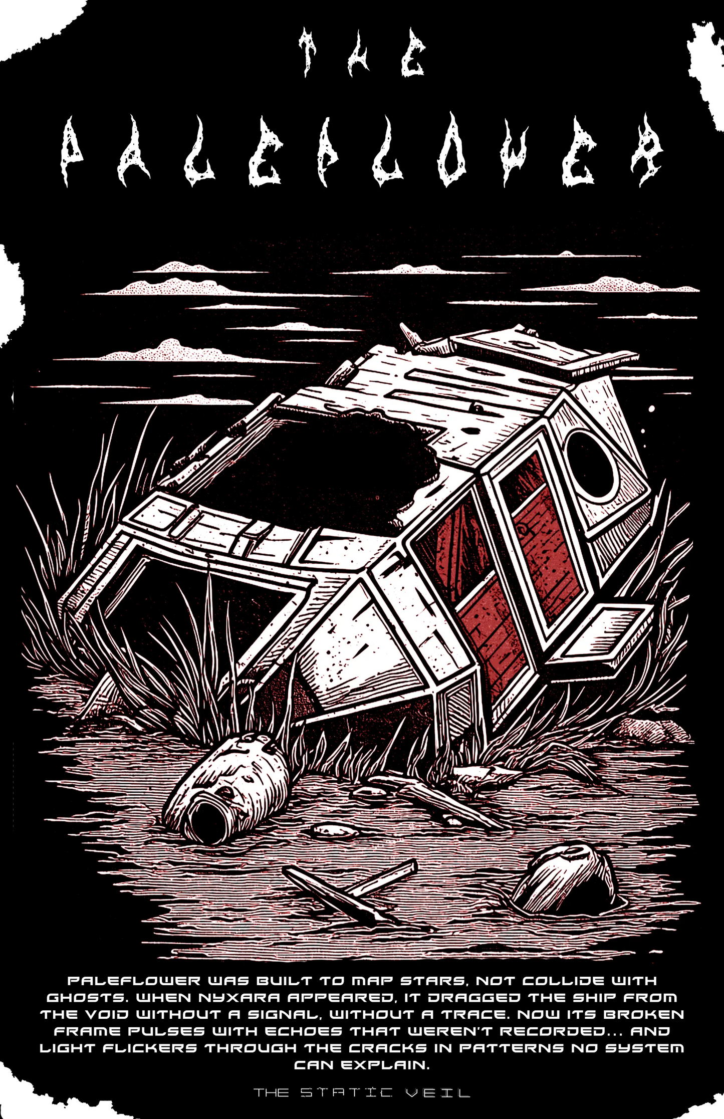 The Paleflower - The Static Veil Poster - The Static Veil