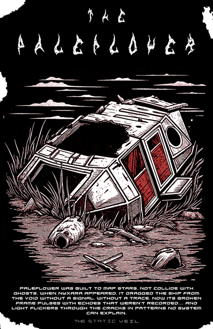 The Paleflower - The Static Veil Poster - The Static Veil