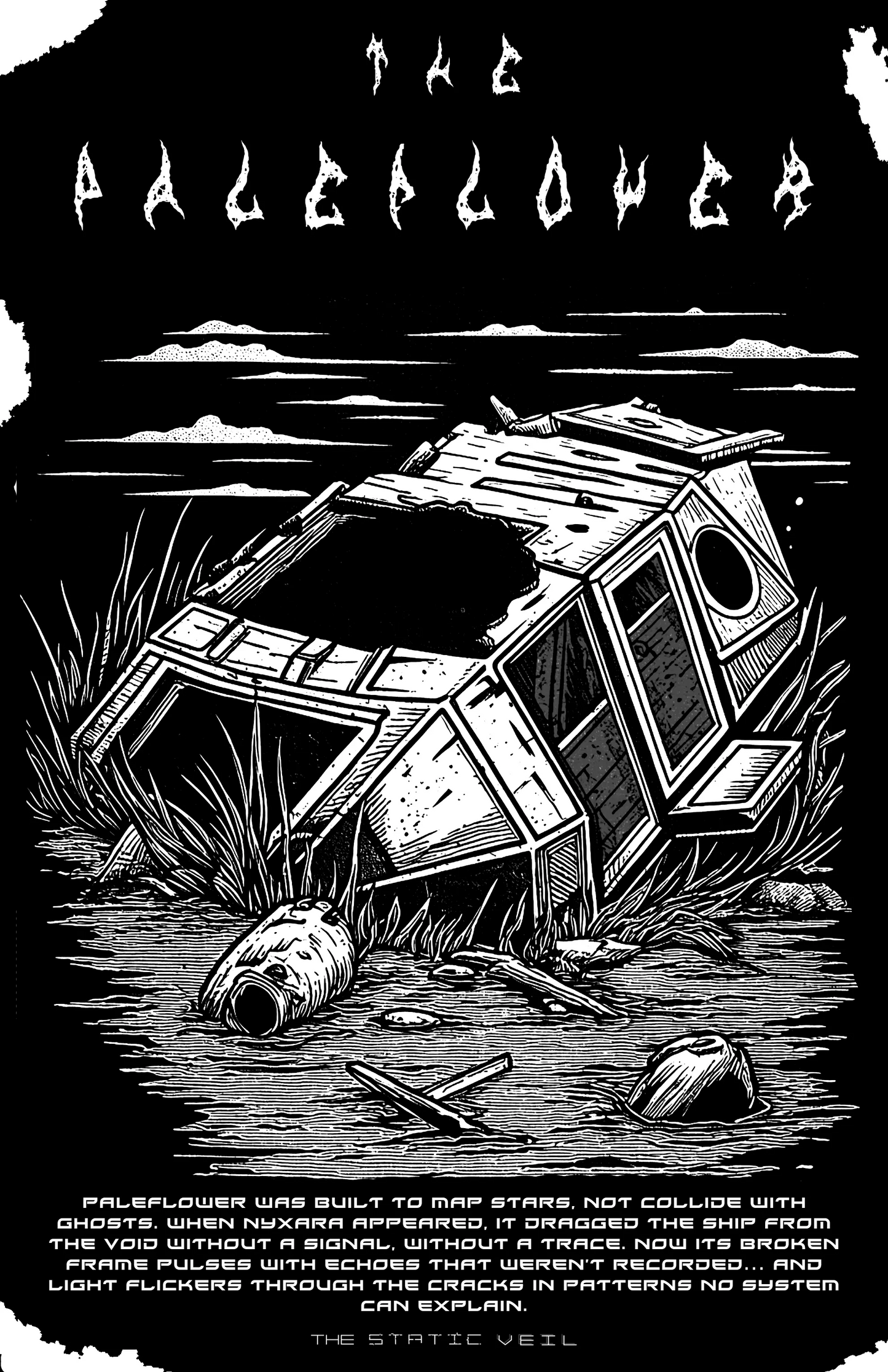 The Paleflower - The Static Veil Poster - The Static Veil