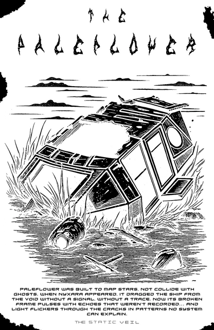 The Paleflower - The Static Veil Poster - The Static Veil