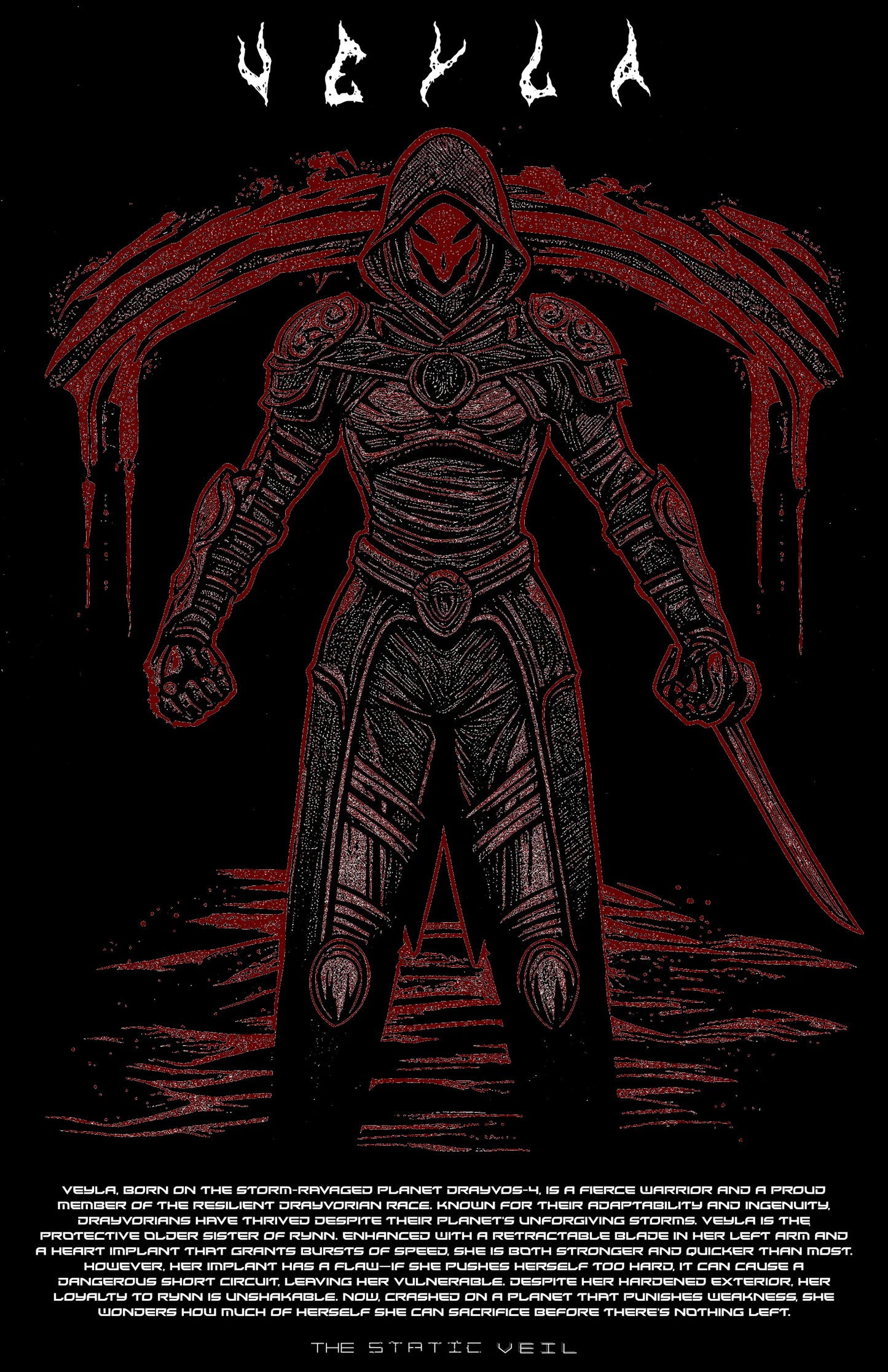 Veyla - The Static Veil Poster - The Static Veil