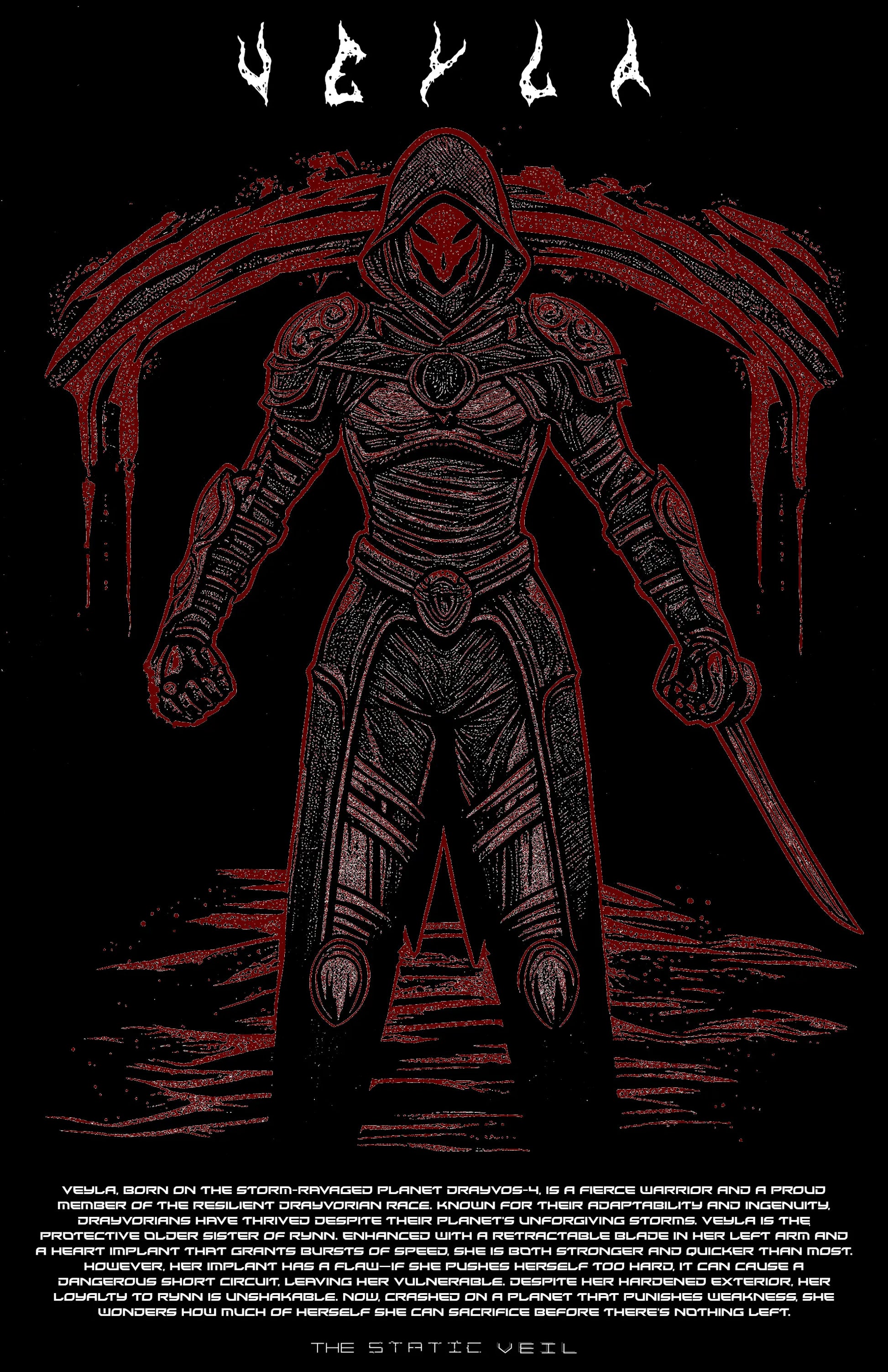 Veyla - The Static Veil Poster - The Static Veil